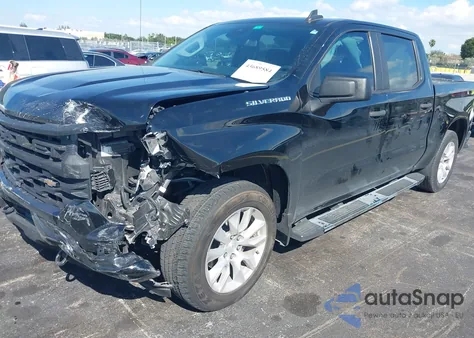 2023 Chevrolet Silverado 1500 2Wd Short Bed Custom из США, поврежденный, VIN 3GCPABEK7PG240251